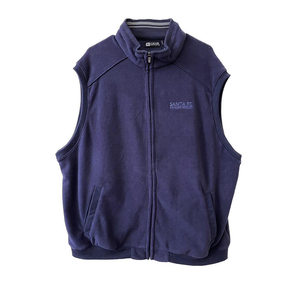 SFPW Fleece Vest - Old Logo - Santa Fe Workshops Store